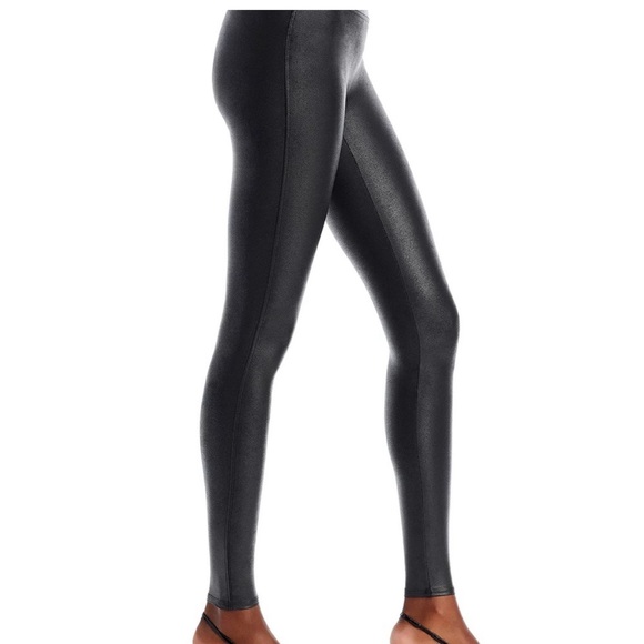 SPANX Pants - SPANX Faux Leather High-Rise /black Leggings women’s Size extra large XL